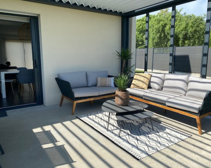 Pergola Bioclimatik à lames orientables