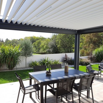 Pergola Bioclimatik à lames orientables