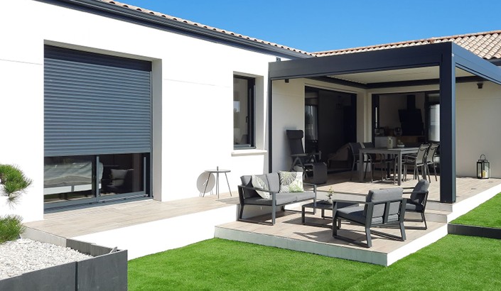 Pergola Bioclimatik à lames orientables