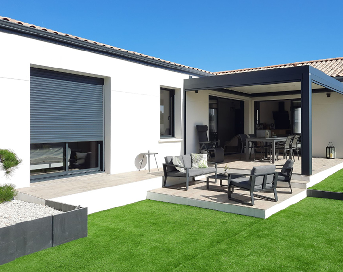 Pergola Bioclimatik à lames orientables