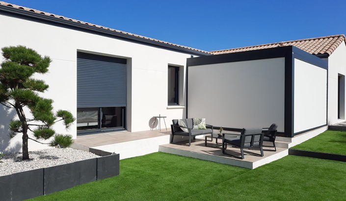Pergola Bioclimatik à lames orientables