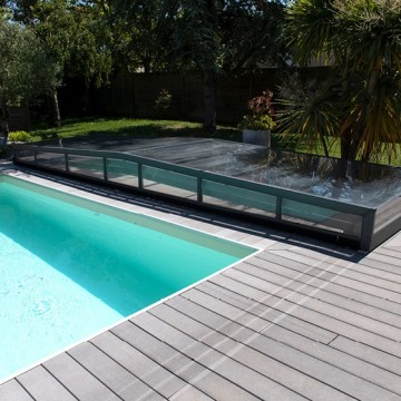 Abri de piscine Triptik Semi-Plat