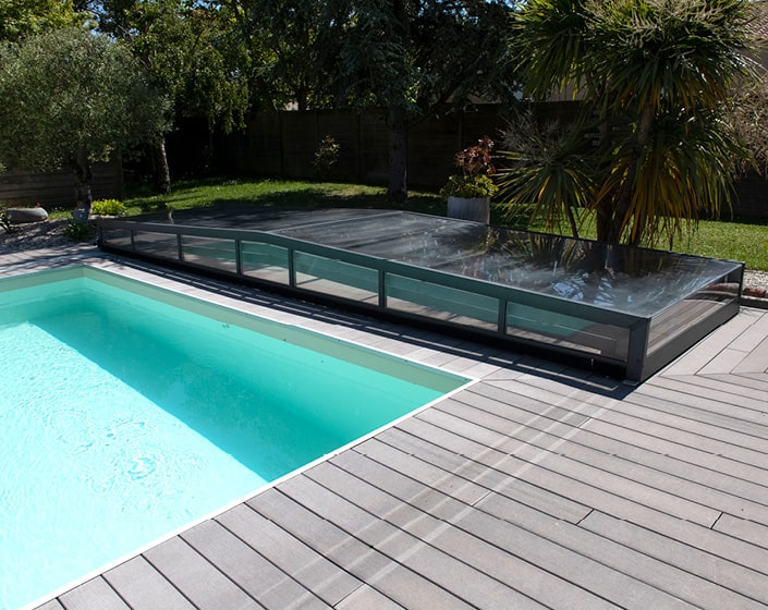 Abri de piscine Triptik Semi-Plat