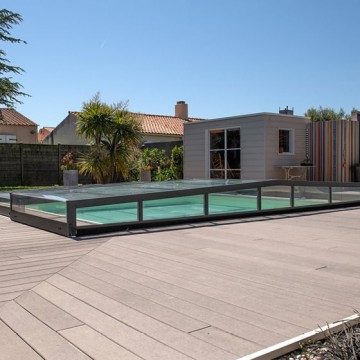 Abri de piscine Triptik Semi-Plat