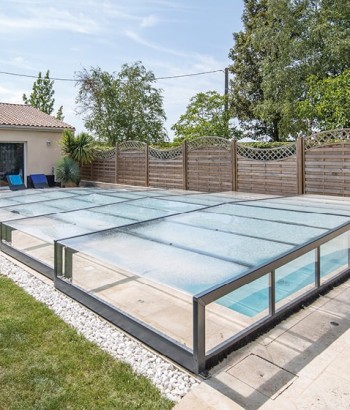 Abri de piscine Triptik Semi-Plat