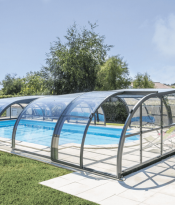 Abri de piscine Elliptik Mi-Haut télescopique