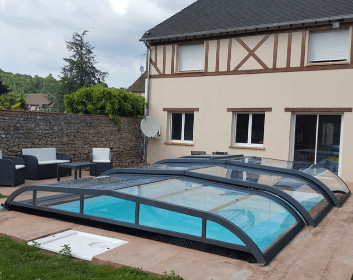 Abri de piscine Elliptik Bas
