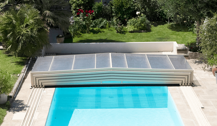 Abri de piscine Triptik Semi-Plat