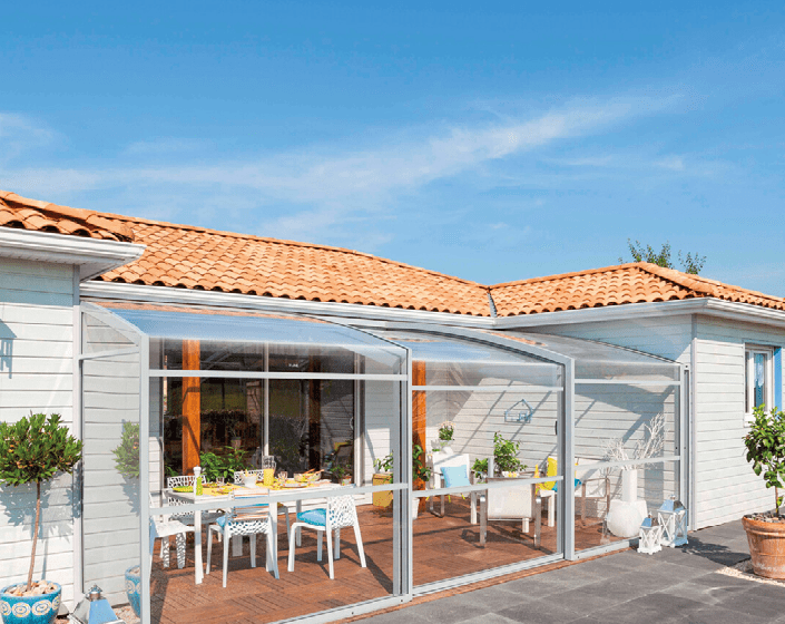 Abri de terrasse Graphik télescopique