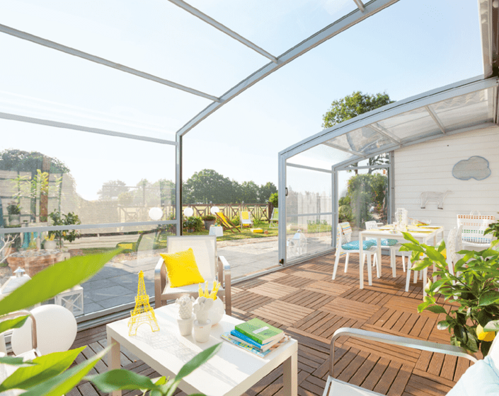 Abri de terrasse Graphik télescopique