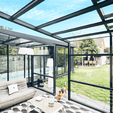 Abri de terrasse Graphik télescopique