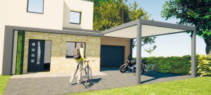 Carport Gustave Rideau vélos et motos
