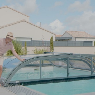 Abri de piscine Elliptik Bas