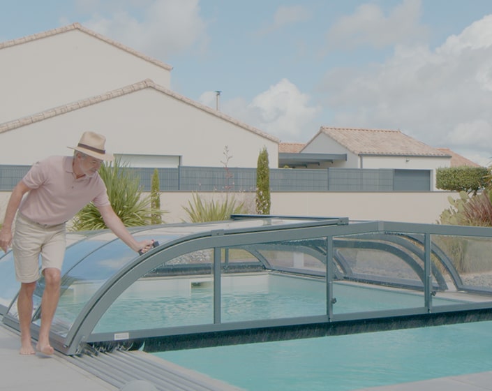Abri de piscine Elliptik Bas