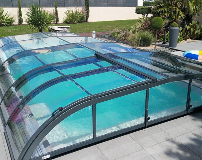 Abri de piscine Elliptik Bas