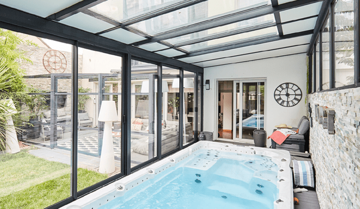 Véranda De Spa Épure Moderne