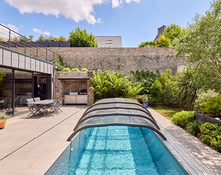 Abri de piscine Elliptik Bas