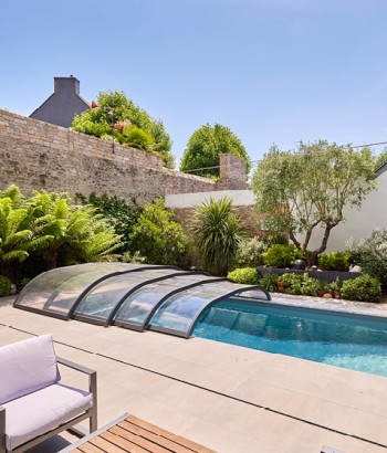Abri de piscine Elliptik Bas