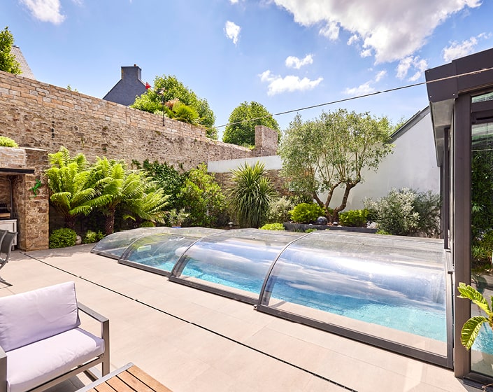 Abri de piscine Elliptik Bas