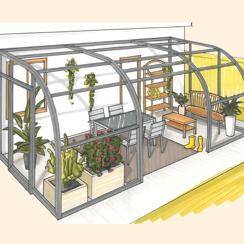 abri terrasse croquis