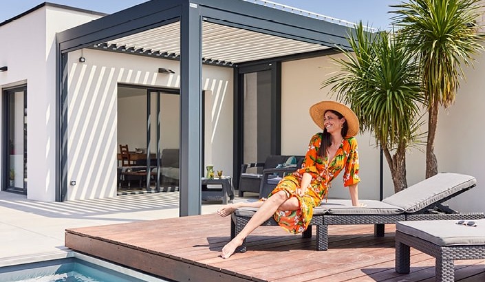 Pergola Bioclimatik à lames orientables