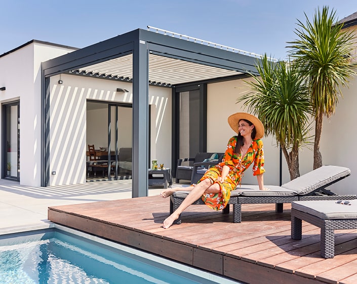 Pergola Bioclimatik à lames orientables