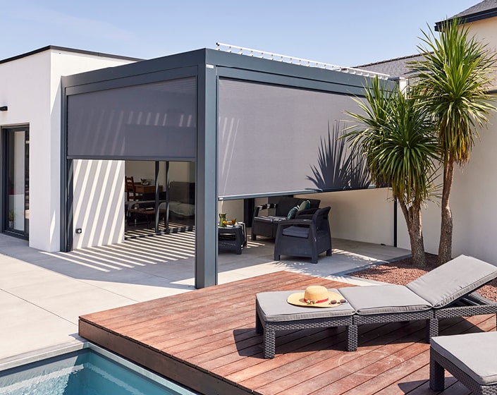 Pergola Bioclimatik à lames orientables