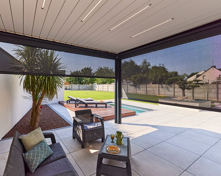 Pergola Bioclimatik à lames orientables