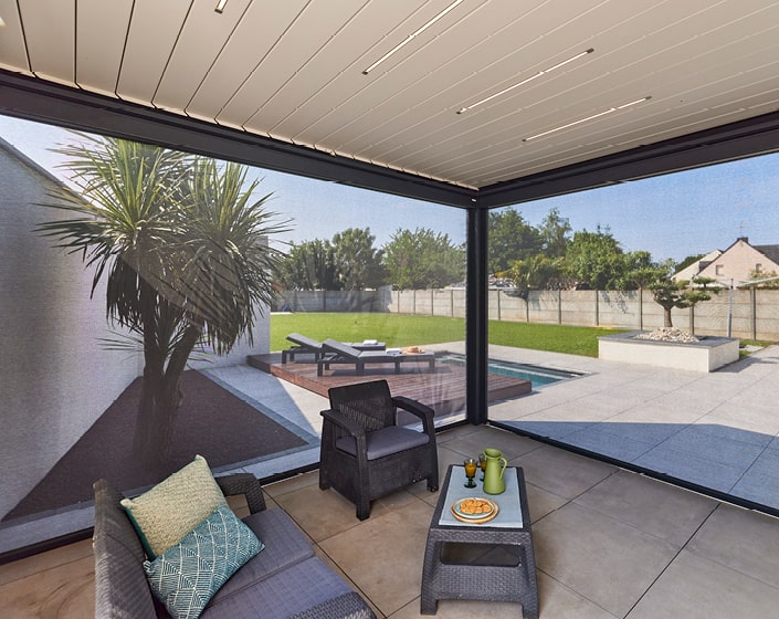 Pergola Bioclimatik à lames orientables