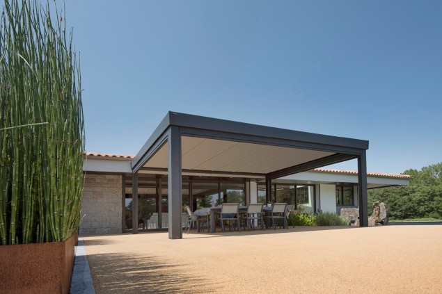 Pergola toit plat
