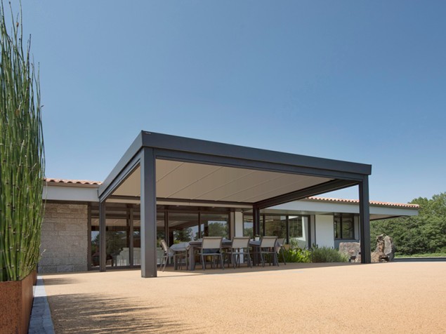 pergola toit plat
