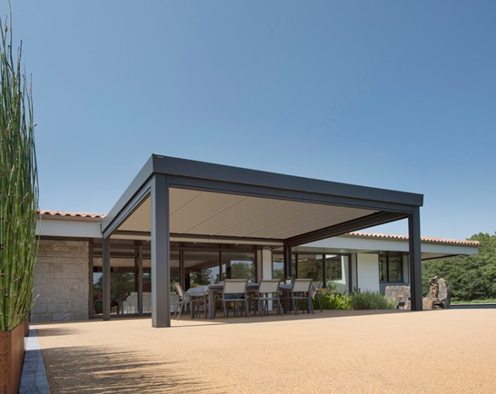 Pergola Toit Plat