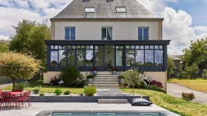 Extension de maison gustave rideau toit plat