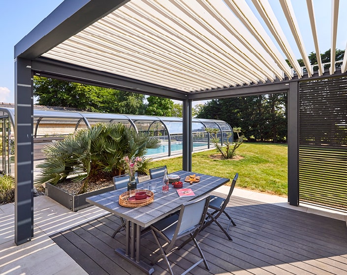 Pergola Bioclimatik à lames orientables