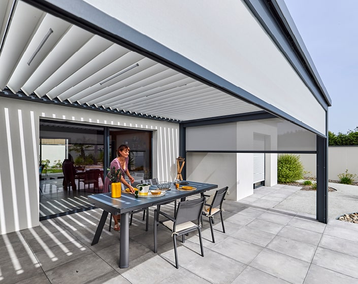 Pergola Bioclimatik à lames orientables