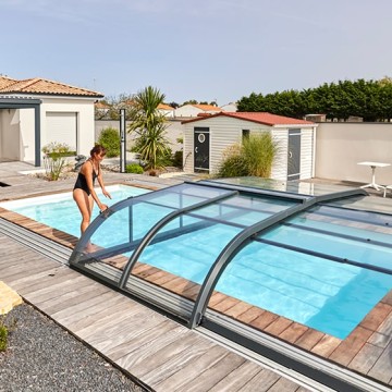 Abri de piscine Elliptik Bas