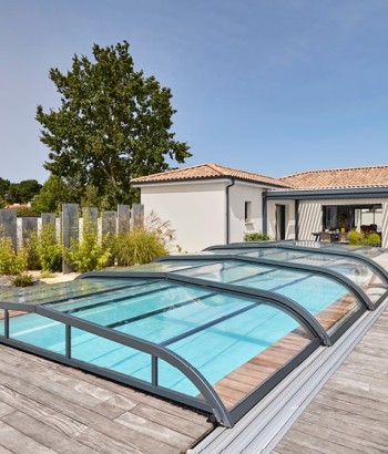 Abri de piscine Elliptik Bas