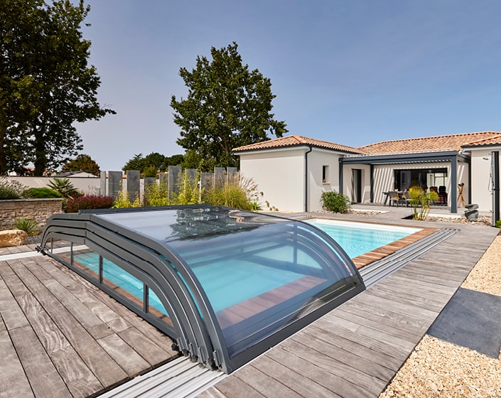 Abri de piscine Elliptik Bas