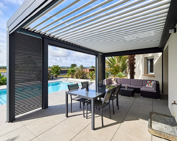 Pergola Bioclimatik à lames orientables