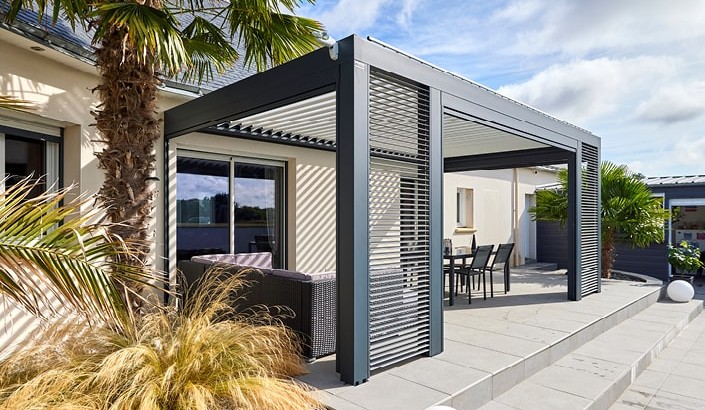 Pergola Bioclimatik à lames orientables