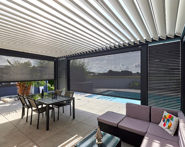 Pergola Bioclimatik à lames orientables