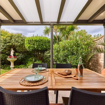 Pergola Luminov avec toiture en verre