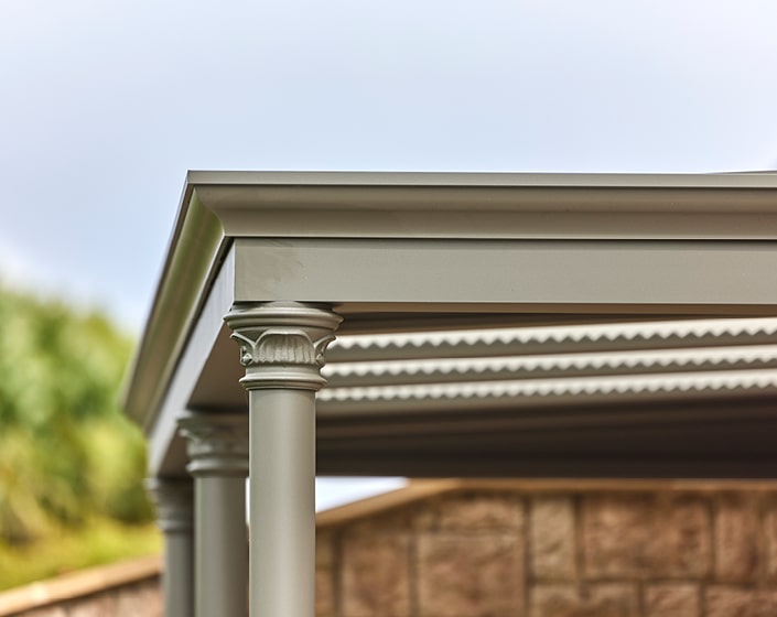 Pergola Luminov avec toiture en verre