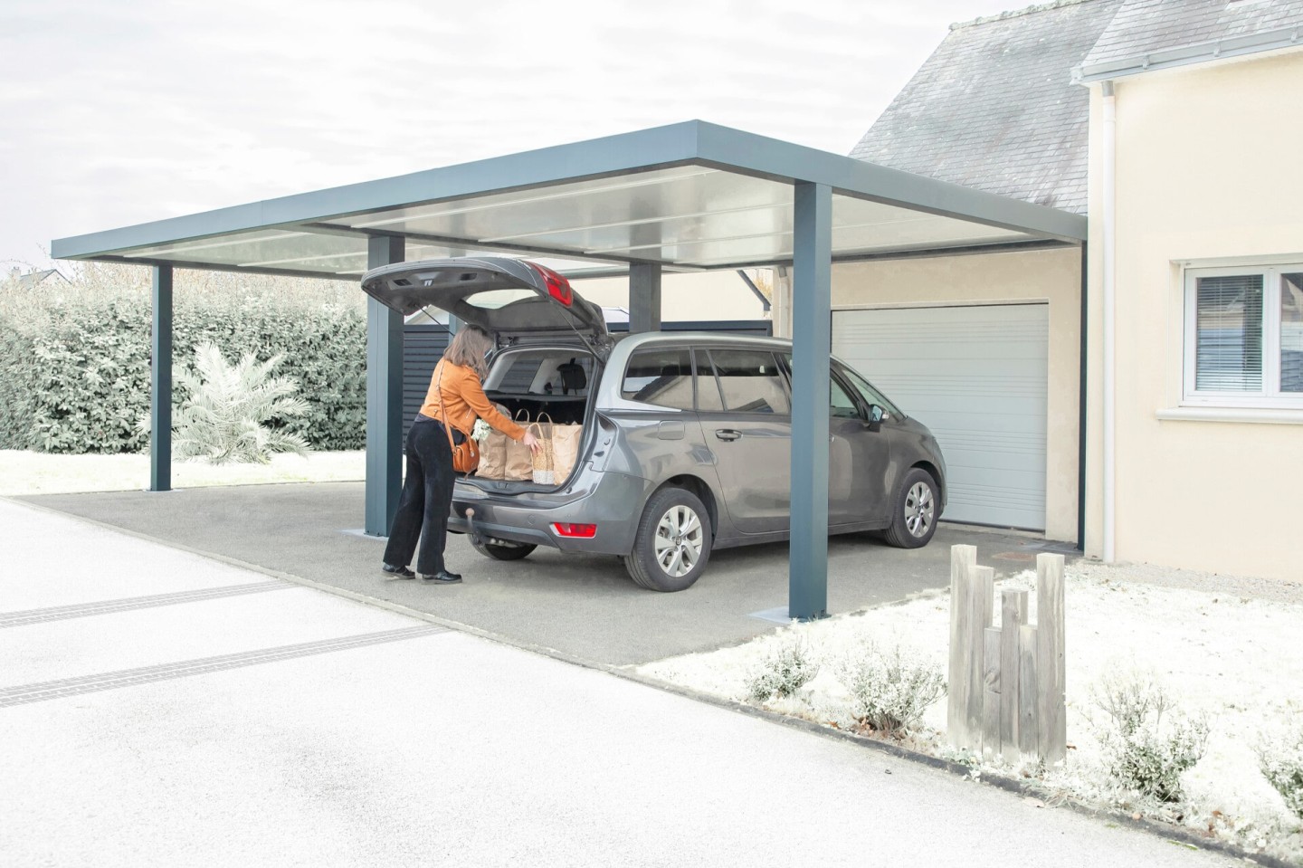 Le carport de Gaël et Delphine | Protection élégante et robuste pour votre véhicule | Gustave Rideau