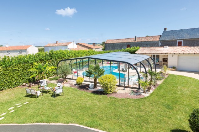 abri de piscine ELLIPTIK haut