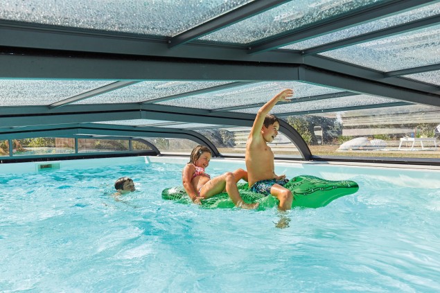 abri de piscine ELLIPTIK bas