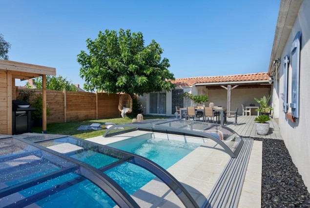 abri de piscine ELLIPTIK bas