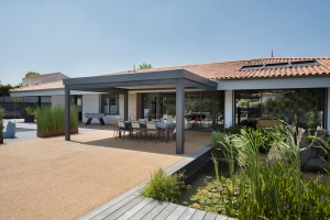 pergola toit plat