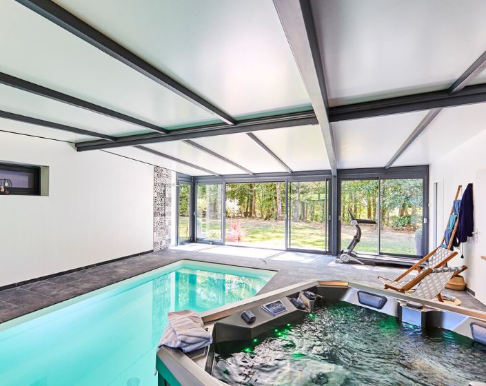 Véranda de Piscine Épure Moderne