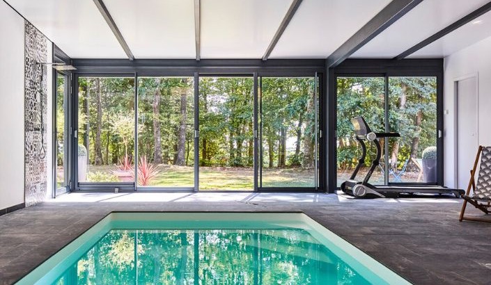 Véranda de Piscine Épure Moderne